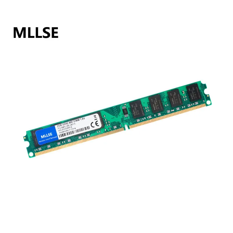 MLLSE новая герметичная Память DIMM DDR2 800 МГц 2 Гб PC2-6400 для настольной оперативной памяти, хорошее качество! совместима со всеми материнскими платами