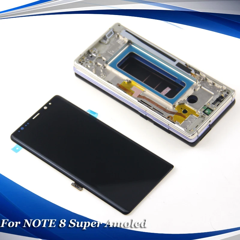 

6.3" SUPER AMOLED Display For SAMSUNG Galaxy NOTE8 LCD N950 N950F Display Touch Screen Replacement Parts with Frame