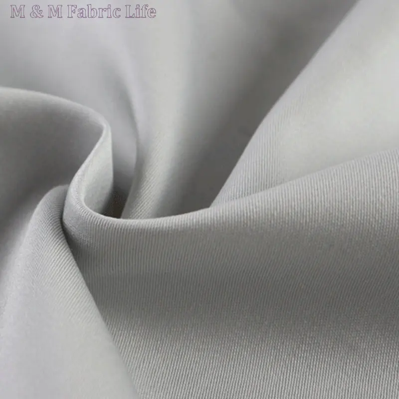 

148cm white colors for promotion soft precision sateen anti-wrinkle cotton fabric trousers shirt suit coat textured fabric