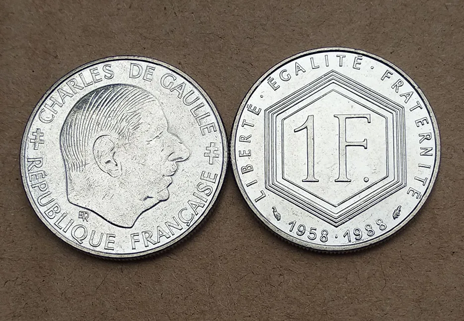 1 Franc Charles De Gaulle 1958 Valeur