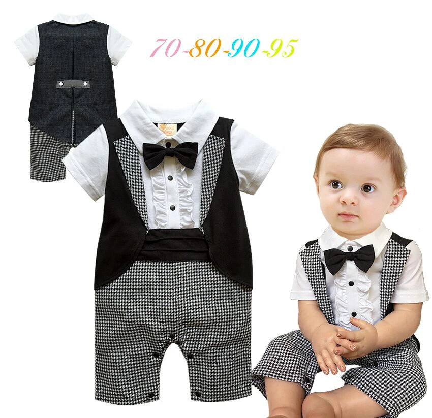 Free Shipping 4pcs/lot Baby Boy's Formal Rompersin Rompers from Mother