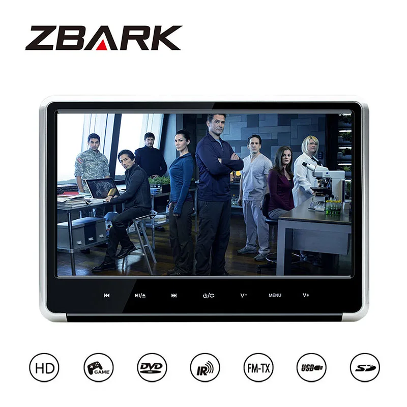 

11.6 inch HD Digital TFT IPS Touch Panel 1080P Video Car Headrest DVD Player with HDMI Port FM-TX USB GAME YHHD116D