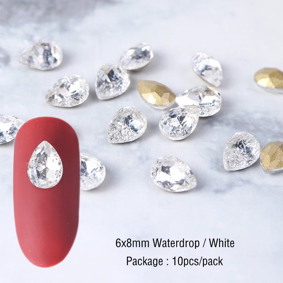 10 шт. кристаллы украшения для ногтей Стразы опал бриллианты стразы аксессуары