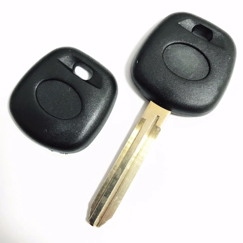 Замена ключа автомобиля пустой без кнопки для старого Тойота транспондер ключ оболочки с Toy43 лезвие место для чипа