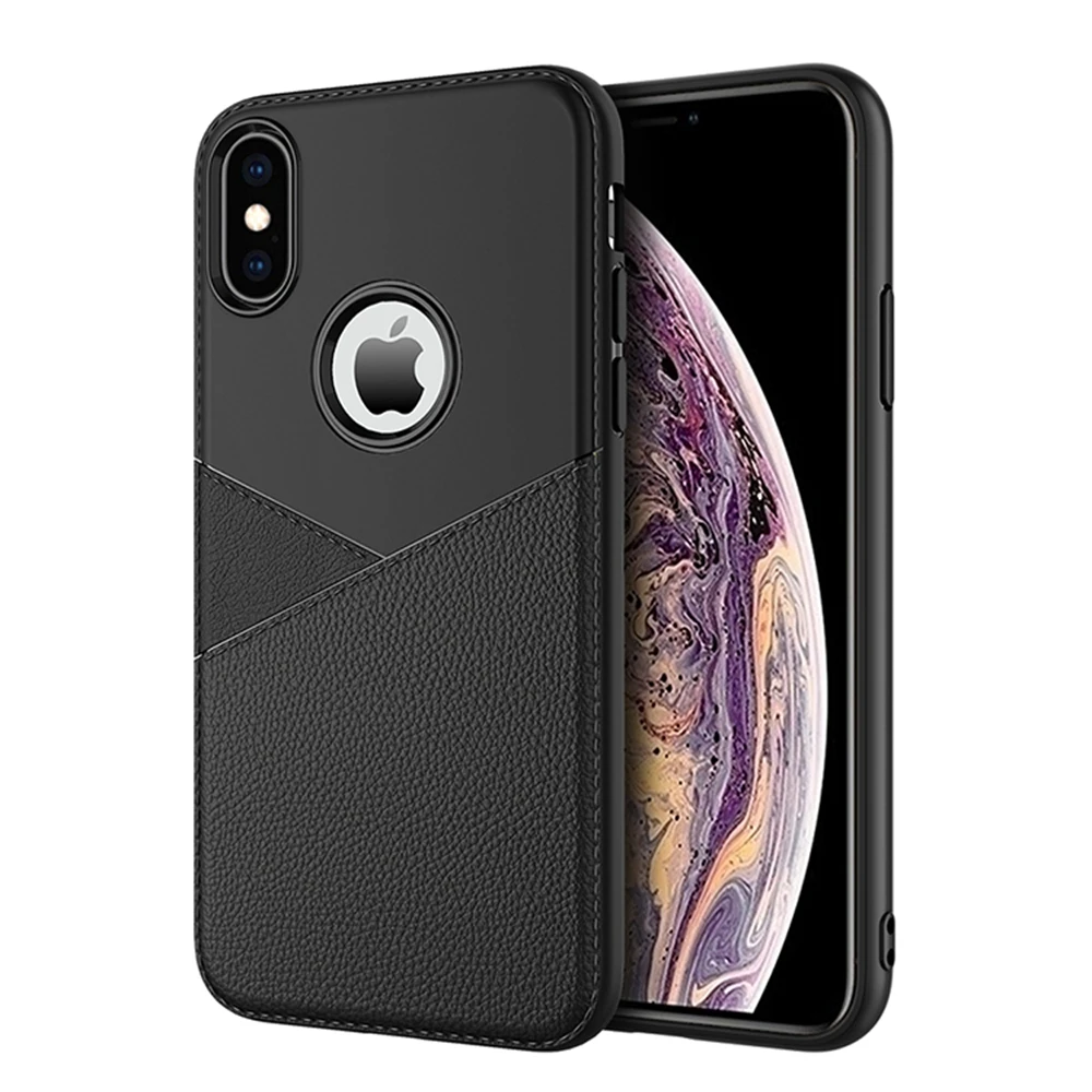 Чехол для телефона iPhone XS Max чехол X силиконовый мягкий из искусственной кожи в