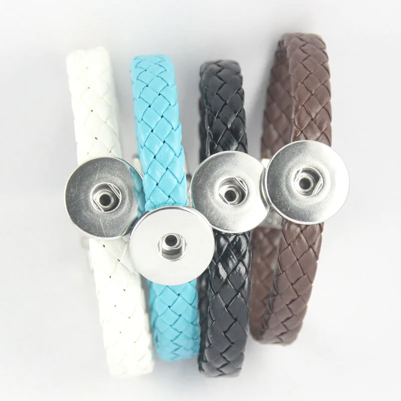 STOCK 12pcs/lot mix wholesale factory 18MM PU leather snap