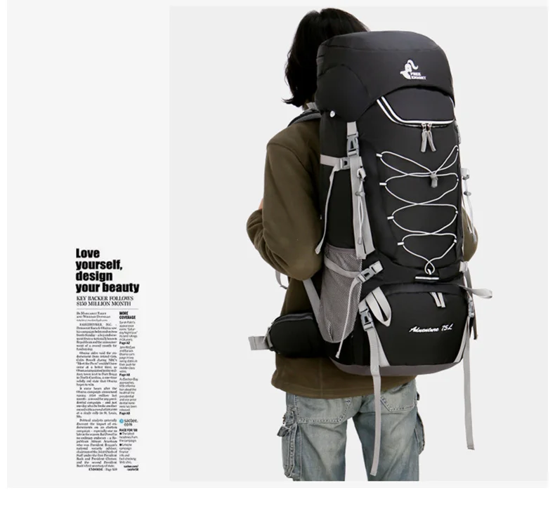 Mochilas de Acampamento Esporte com Capa Xa726wa ao ar Caminhadas Bolsa Chuva Viagem Escalada Montanhismo Livre 75l 16 Cheap Mochilas escal.
