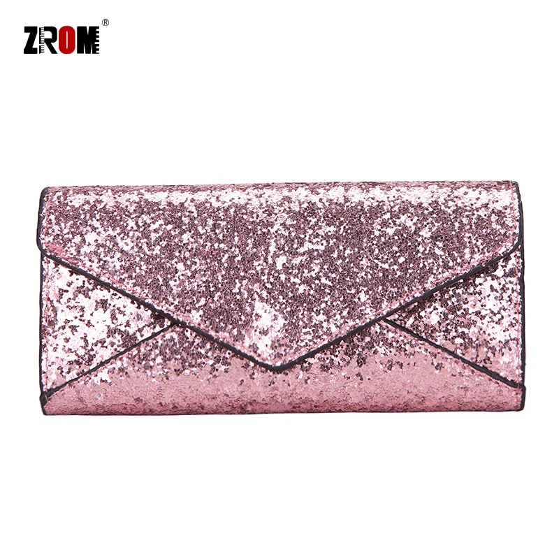 

ZROM New Women's Wallet PU Material Fashion Sequin Wallets Hand Bag Long Section Multi-Function Wallet Purse Card Package