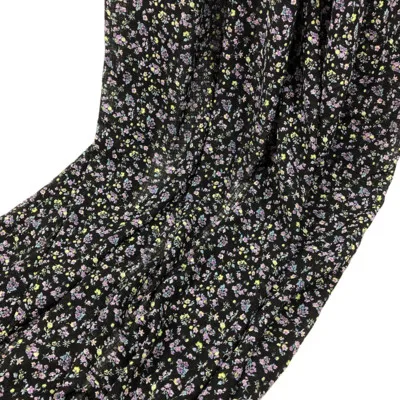 Модная шифоновая ткань с цветочным принтом для шитья летнего платья - Цвет: meter