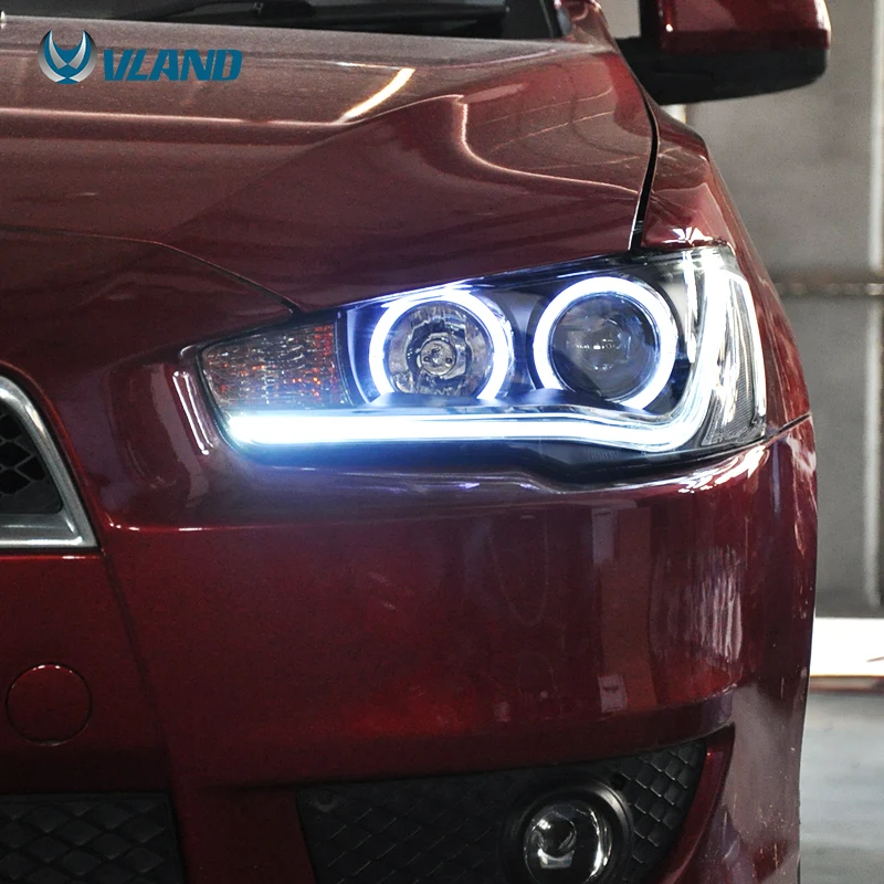 Vland автомобильный Стайлинг для Lancer EVO X 2008 UP автомобилей головной светильник