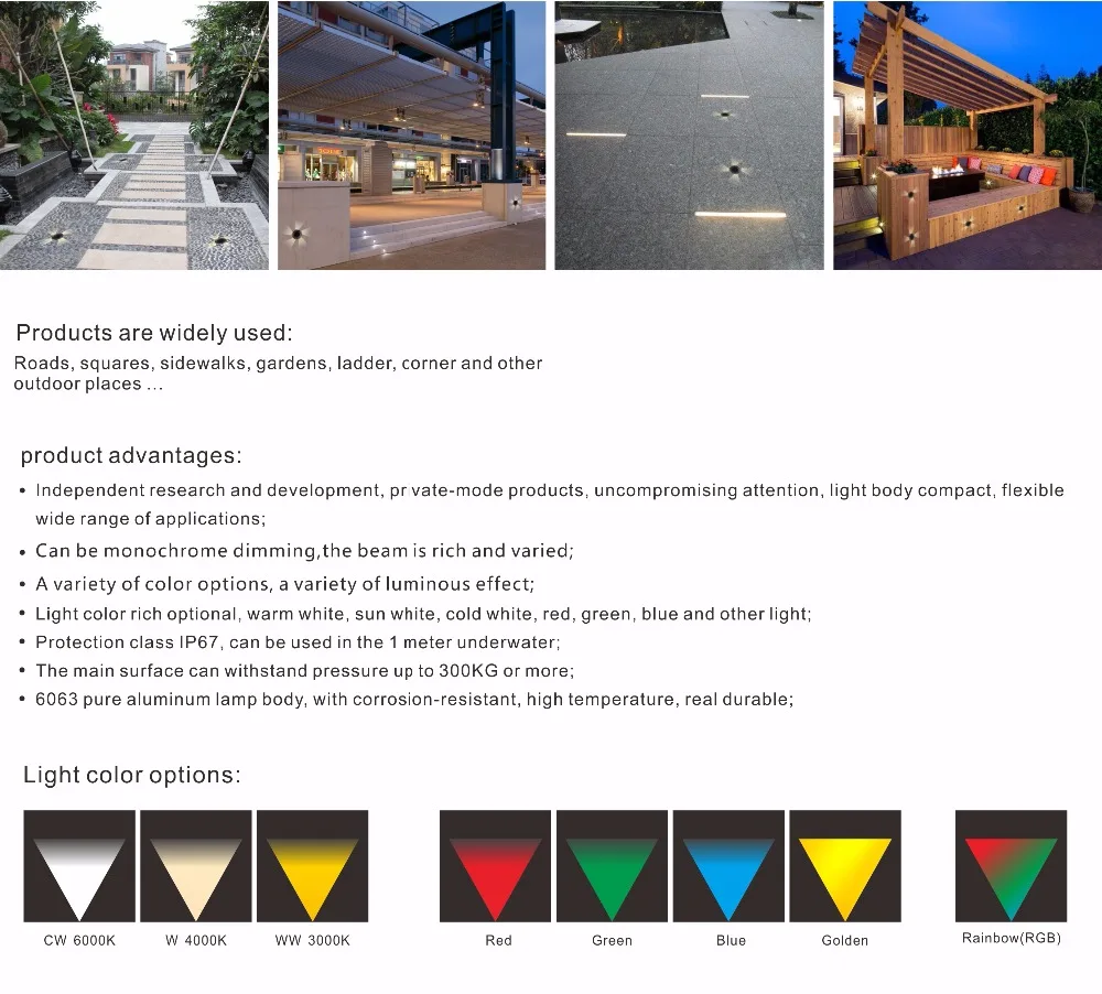 Lâmpada de Assoalho Luz ao ar Ip67 à Prova Novo Livre Ingrond Dip67 Água Led Deck Passo Escada Subterrânea Jardim Luz Parede 12v 3w 5 deck passo escada subterrânea jardim luz lâmpada de assoalho parede