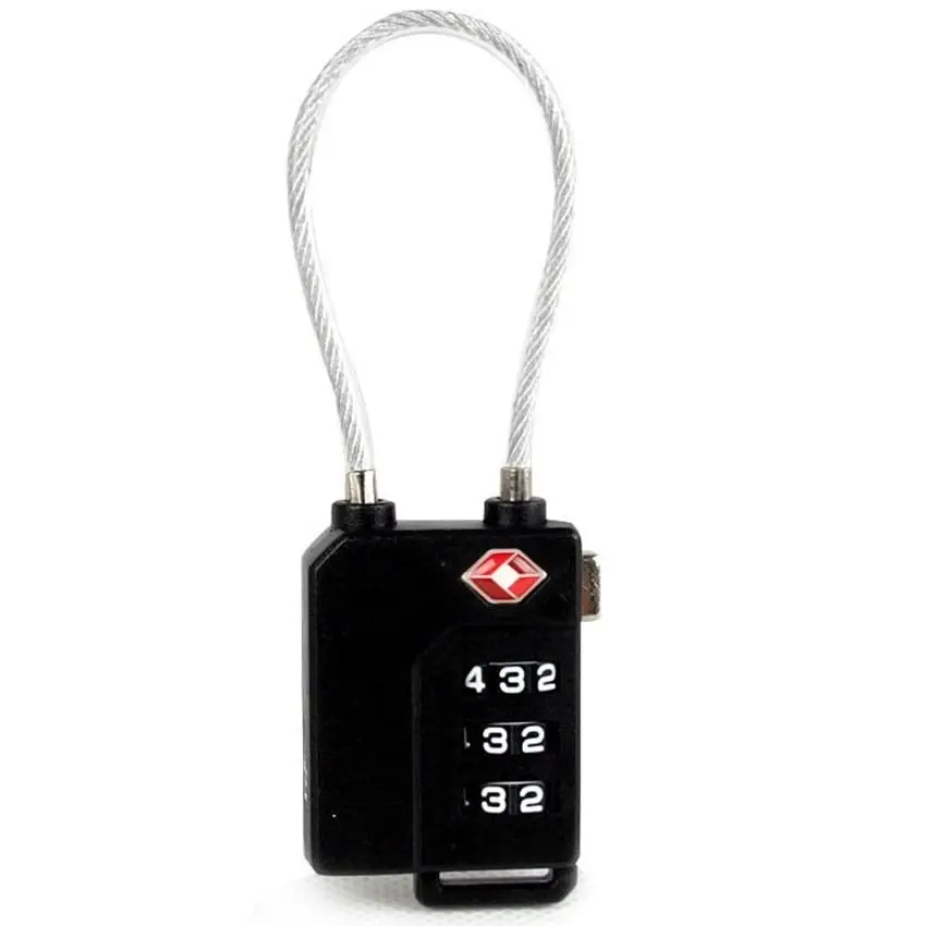 

Colorful Resettable 3 Digit Combination Suitcase Luggage TSA Locks for Travel