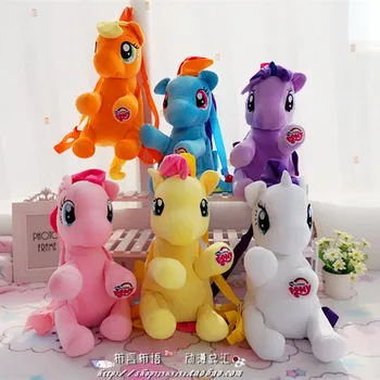 

Lovely Cute Baby Kid Minion Schoolbag Cartoon Children My Little Pony Plush Backpack Kindergarten Bag for Children Gifts