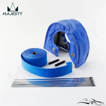 

T4 Turbo Heat Shield Blanket Cover +10M x 2" Manifold Downpipe Wrap+ zip ties