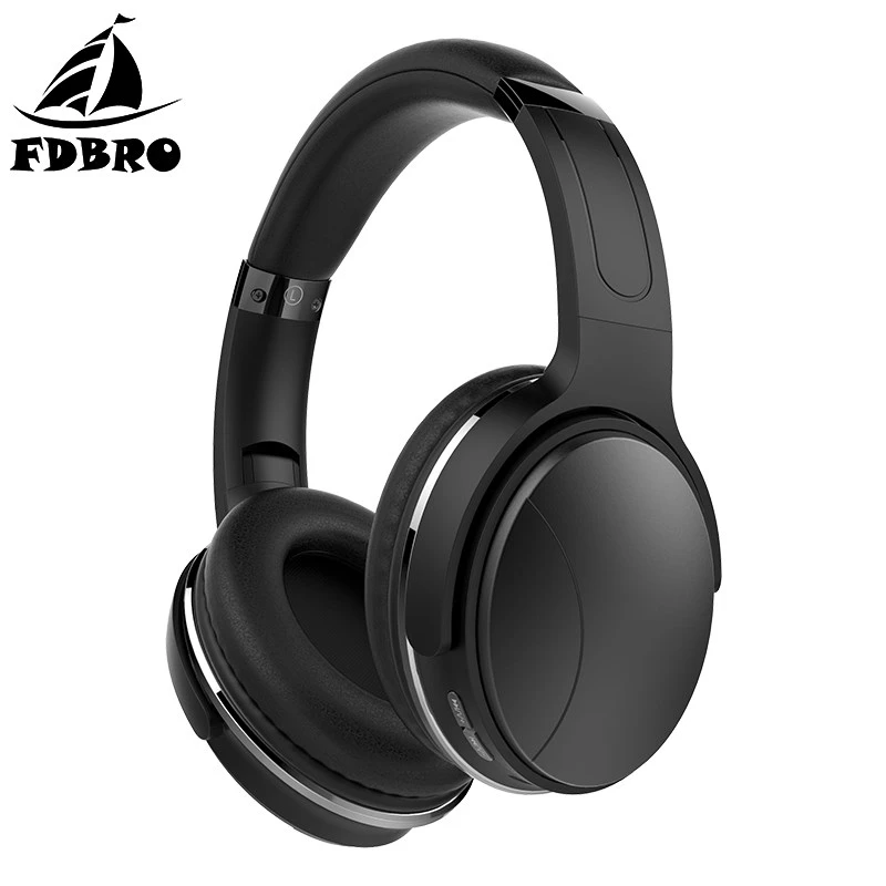 

FDBRO Wireless Bluetooth Headphones HiFi Stereo Earphone Passive Noise Cancelling Headset with Mic Sport Music Earbuds Foldable