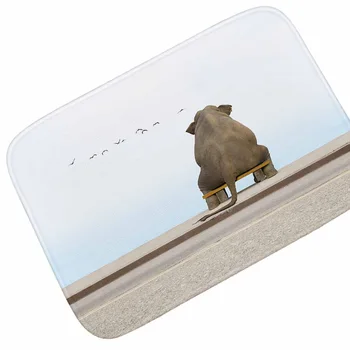 

Elephant Series Door Mat Decoration Home Entrance Door Mat Absorbent Floor Mat Non Slip Carpet for Bathroom Door Kitchen Mat