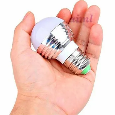 5 шт. E26/E27 3 Вт LED 180 лм RGB с дистанционным управлением Круглые лампы AC 85 265 в|globe bulb|3 w