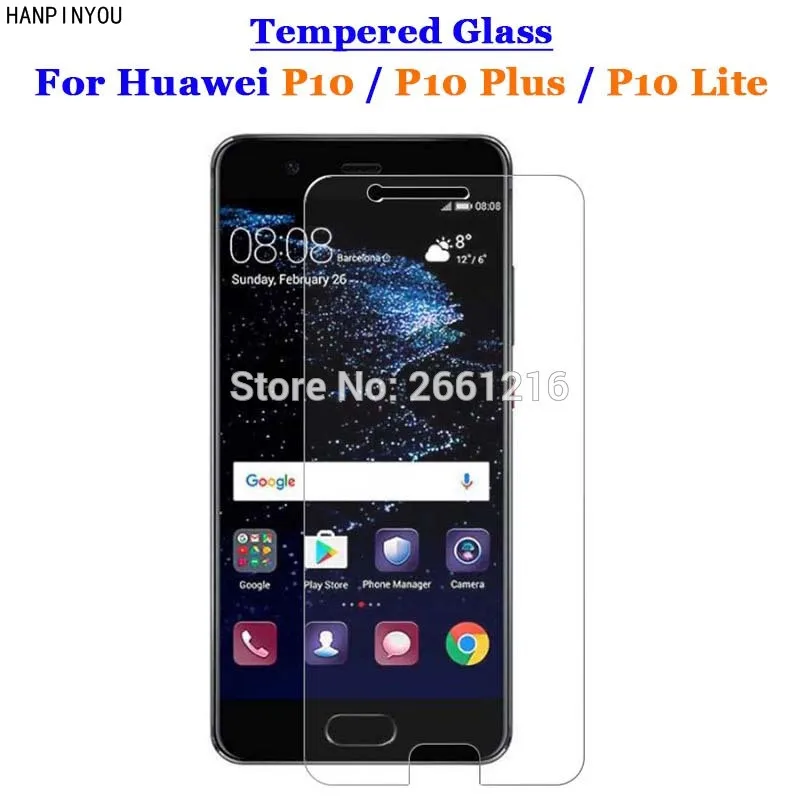 Per Huawei P10 Vetro Temperato 9 H 2.5D Premium Della Protezione Dello Schermo Per Huawei P10 5.1 "/P10 Plus 5.5"/P10 Lite 5.2"