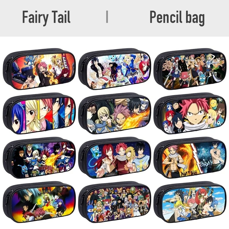 

New Fairy Tail Cute Stationery Bag Boys Girls Pencil Case Fashion Cute High Quality Kids Pencil Bag Daily Pencil Case