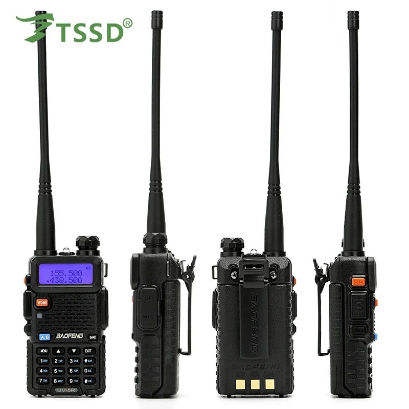 BaoFeng UV-5R двухдиапазонный двухсторонний радиоприемопередатчик UHF/VHF с наушником встроенный VOX Функция батареи и зарядного устройства