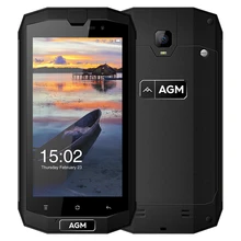 Оригинальный AGM A1Q 4 г 5.0 дюймов смартфон Android 7.0 MSM8916 Quad Core Мобильный телефон 1.2 ГГц 4 ГБ + 64 ГБ IP68 OTG NFC телефон