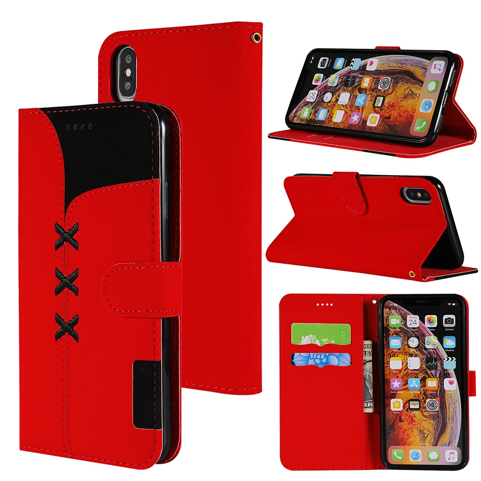 Чехол-книжка с подставкой и бумажником для iPhone XS Max XS X, чехол в стиле ретро с отделением для карт, чехол для iPhone 11 Pro Max 5S 5 SE 6 s 6 7 8 Plus, чехол
