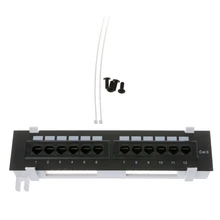 Network Tool Kit 12 Port Cat6 Patch Panel Rj45 Networking Wall Mount Rack Mount Bracket networking lab practice kit