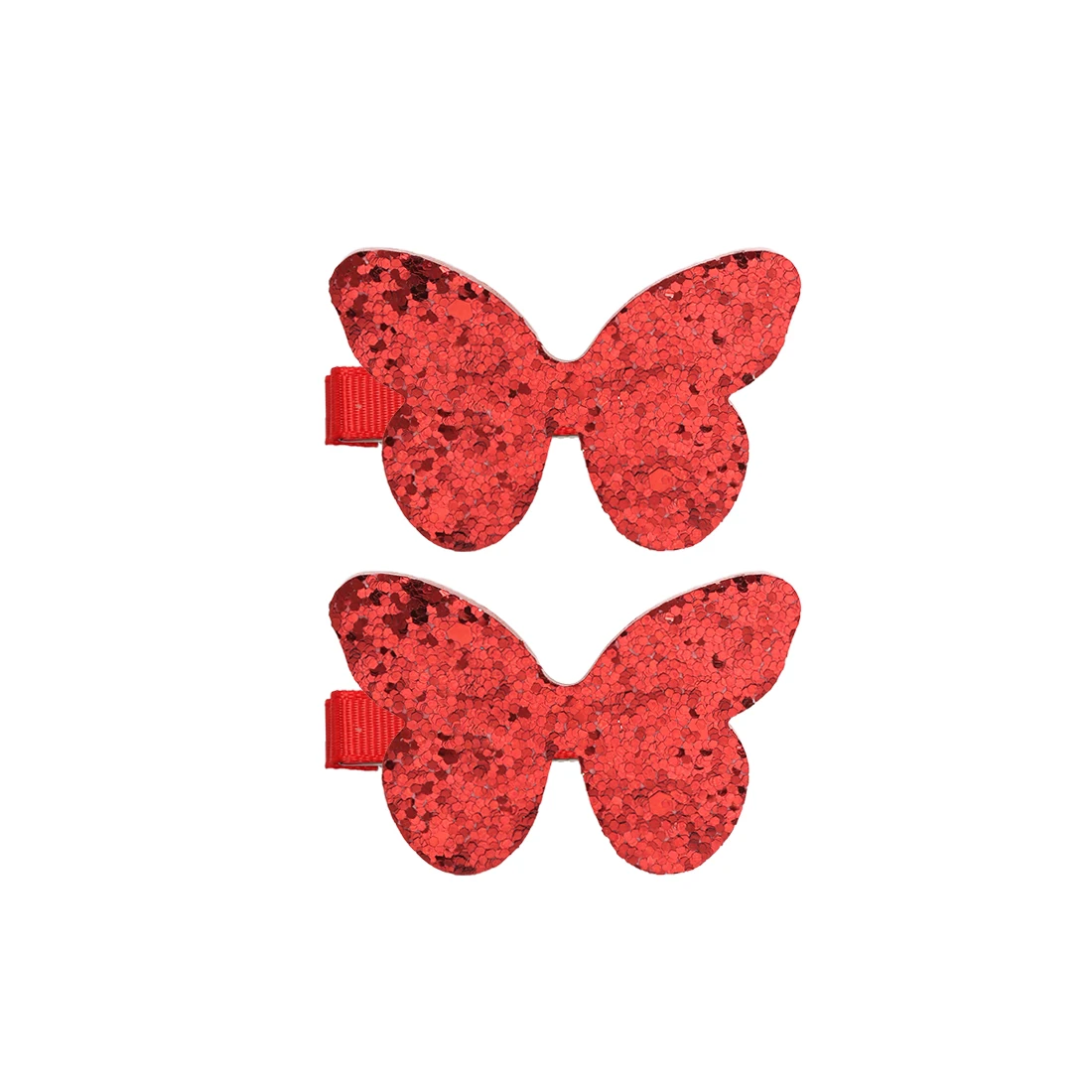 

1Pair=2pcs Girls Kids Party Sequin Butterfly Hairpin Shiny Glitter Hair clips Children Headwear Princess Barrettes