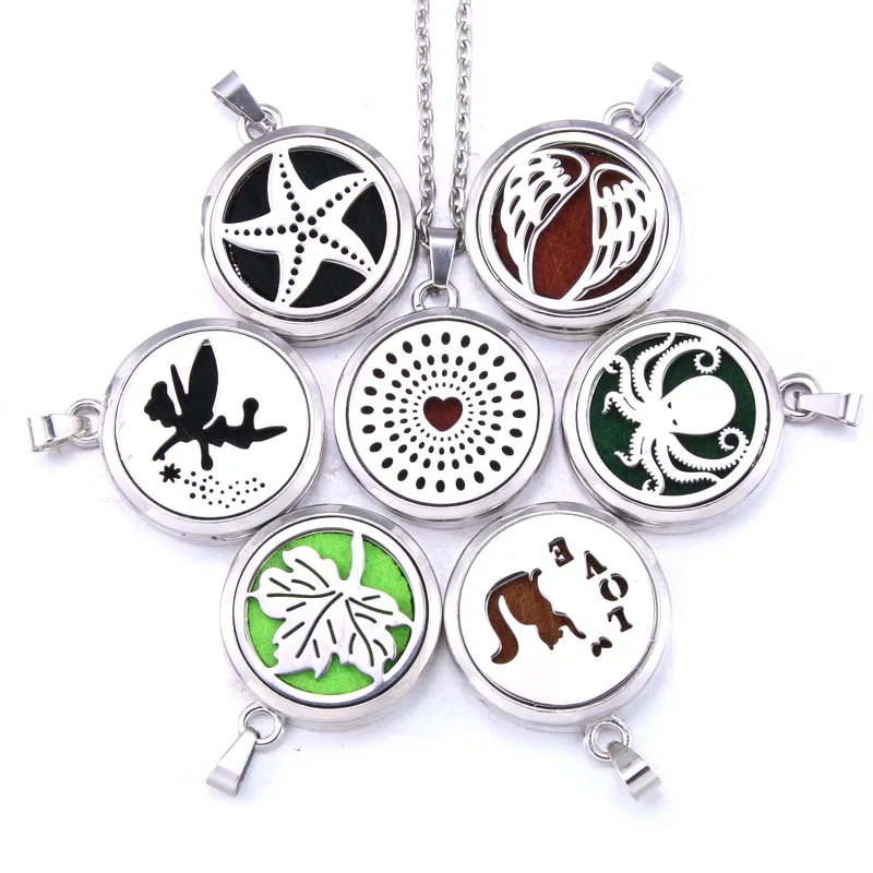

Aroma diffuse Pendant necklace Perfume Aromatherapy Essential Oil Diffuser Perfume open Locket With 1pcs Pad Woman jewelry