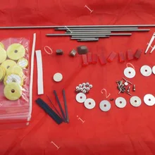 Флейта запчасти для ремонта, винты, запчасти+ Флейта с закрытыми отверстиями колодки 16 шт+ пружины синий