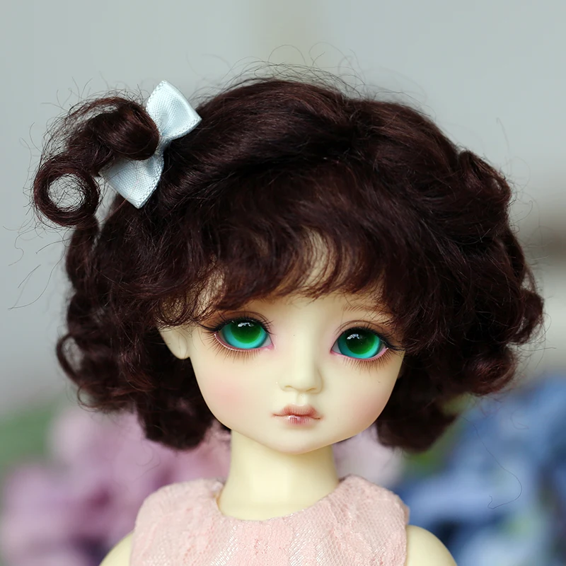 Peruca Boneca Yosd 5 Mohair Cor Encaracolados Tranças 1 - 6 Bjd 6 Cheap 16 bjd wig