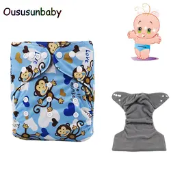 Cueca Infantil Fralda Oususunbaby 1 шт. Детские многоразовый бамбуковый древесный уголь ткань пеленки крышка для подгузников Брюки Костюм 2 года 3-15 кг