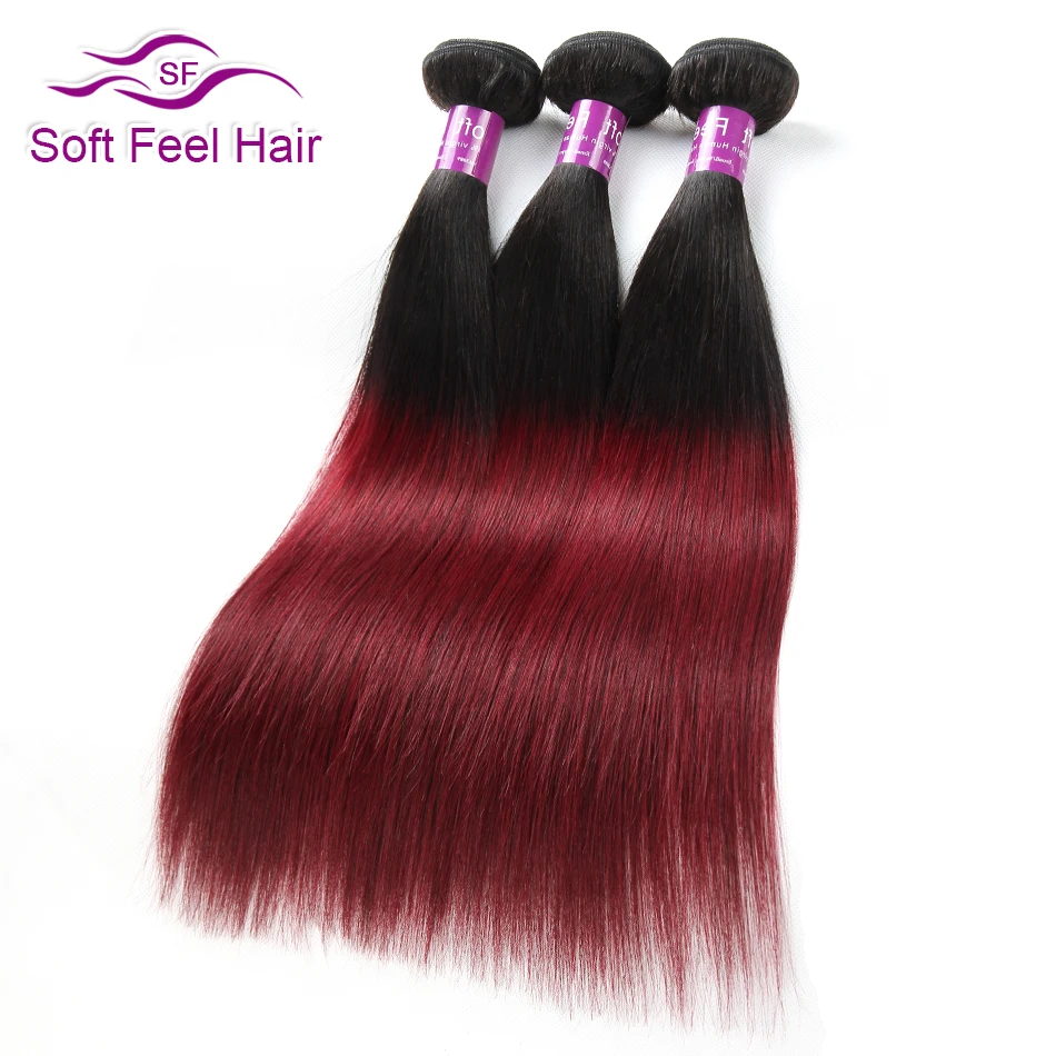 Soft Feel Hair Прямые пучки волос с бразильские волосы с закрытием пучки переплетения с закрытием Remy человеческие волосы пучки с закрытием