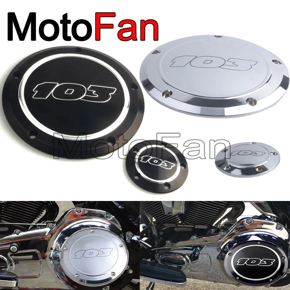 Motorcycle 103 Derby Timer Timing Cover Replacement for Harley Davidson Dyna Street Bob Softail