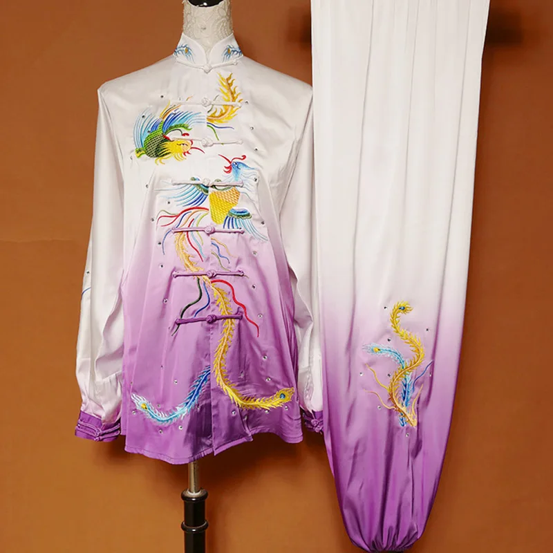 Wushu taichi одежда тайцзи changquan Униформа боевые искусства соревнования вышитые