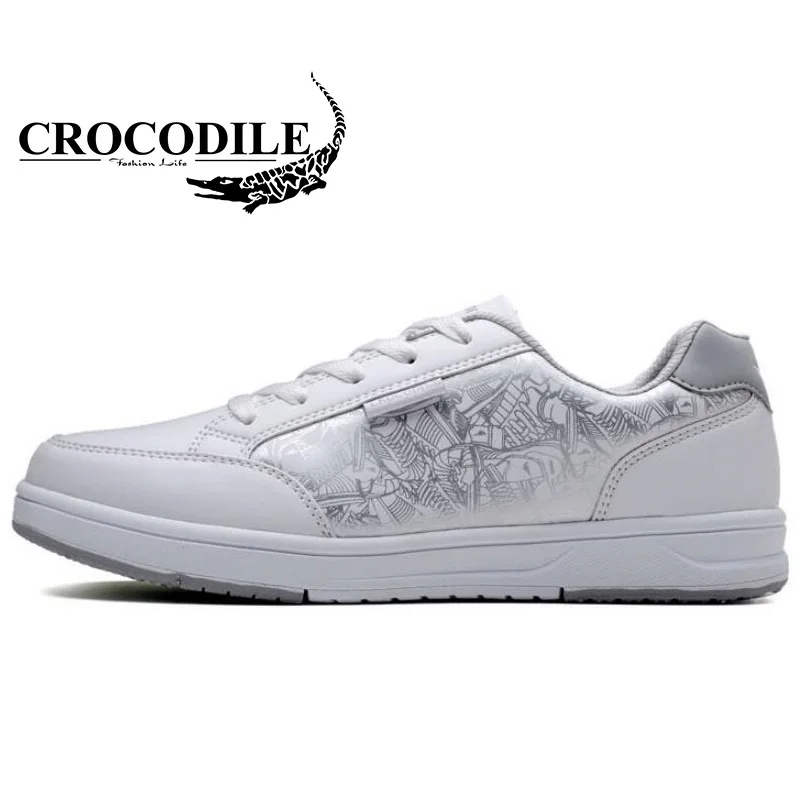 تمساح الرجال التزلج الأحذية الجلدية حذاء رياضة الركض شقة أحذية تزلج الرجال رياضية أحذية رياضية تنس الأحذية أوف وايت