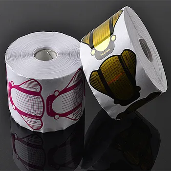 

30pcs Sale Cut from Roll Big Flies Shape Nail Form for DIY UV Gel Nail Polish &Nail Art Decorations Nails Accessoires