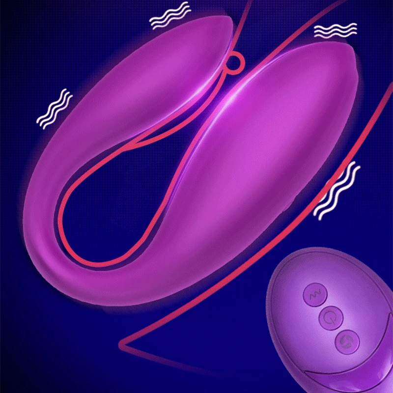 Goedkoop Omysky Draadloze Vibrator Simuleren G Spot Anale Dubbele Kop Trillen Speeltjes Voor Volwassen Waterdichte Usb Charge Mute c Vorm Dildo