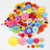 Hot Sale 20/30/50/100/200Pcs Random mixed plastic button for kids sewing buttons clothes accessories crafts child cartoon button ► Photo 2/6