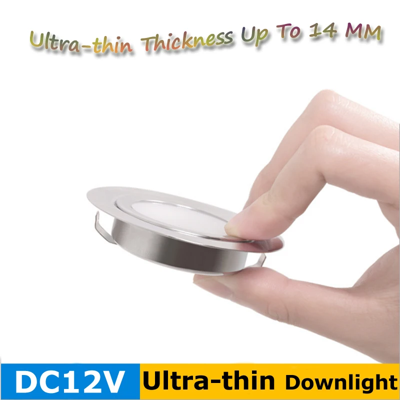 Ultra-thin Waterproof Embedded 3W LED Mini Spotlight 12V Dimmable For Kitchen Bathroom Mirror Headlights (10)