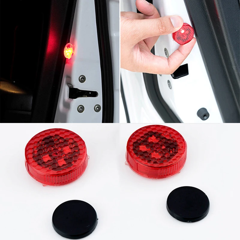 

2018 Security Warning Light Flashlight Anti-Rear-End Lights Red Car Strobelight Lamp Light Car Door Warning Light Car