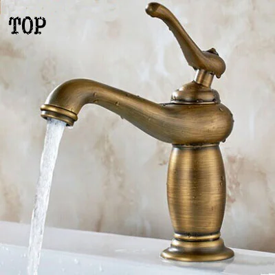 

All copper lavatory faucet hot and cold face basin single-hole archaize bibcock