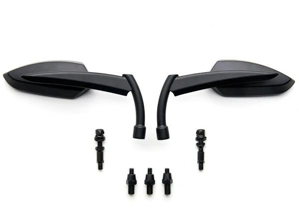 Пользовательские заднего вида зеркала черные пары ж/Адаптеры для Suzuki бульвар S40 S50 S83