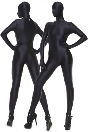 BetterParty Hot Selling Lycra Spandex Full Body Suit Black Zentai Suit with Free Shipping