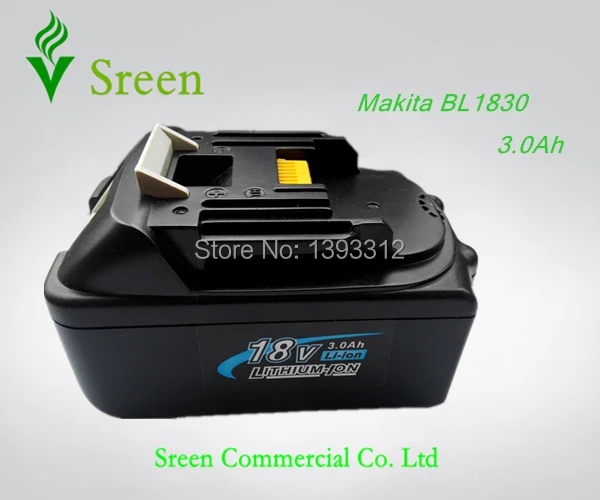 

New 3.0Ah Rechargeable Lithium Ion Replacement Power Tool Battery for Makita 18V BL1830 LXT400 194205-3 194230-4 BL1815