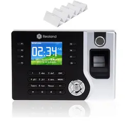 Realand A-C071 2,4 "биометрическое устройство для записи отпечатков пальцев сотрудников контрольные часы, засекают время присутствия ID кардридер