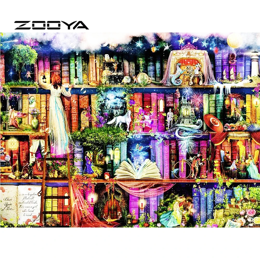 ZOOYA Diamond Painting DIY Diamond Embroidery Kits Embroidery Beads