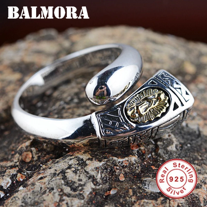 BALMORA, 925 пробы, серебряные, циркон, открытые кольца для мужчин и женщин, Мэри, Винтажное кольцо, Стерлинговое Серебро, модные ювелирные изделия, Anillos SY20593