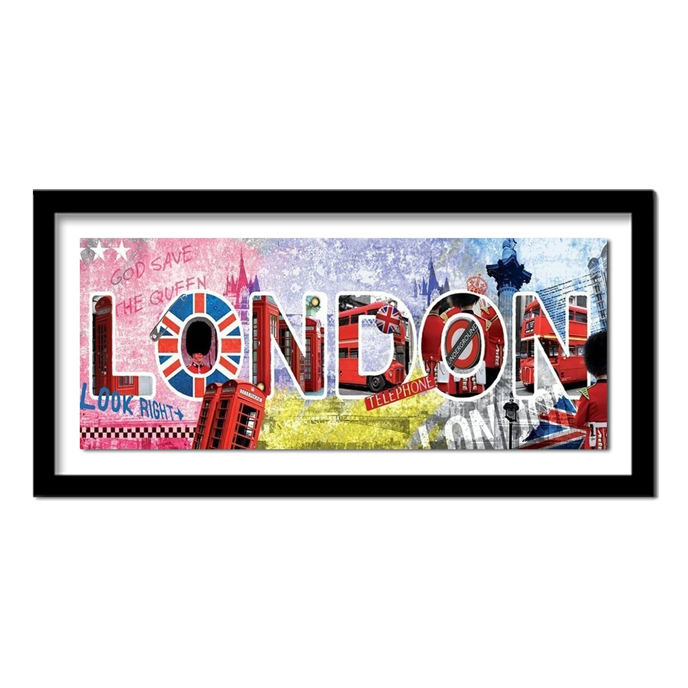 5D DIY Diamond Painting Cartoon Full Square / Round Embroidery London Picture Of Rhinestones For Gifts Art | Дом и сад
