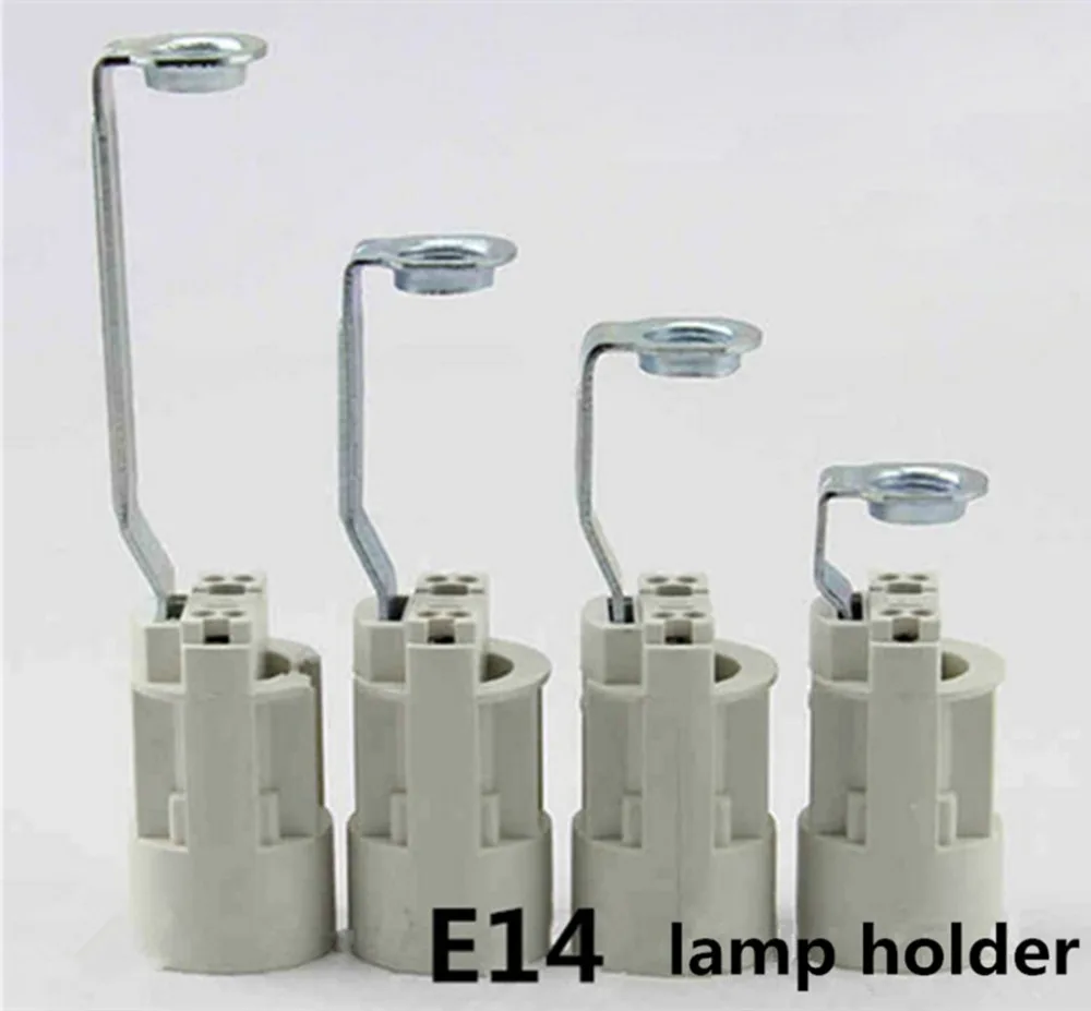 

E14 Candle lampholder E14 bracket lamp holder LED e14 candle light base Crystal lampholder e14 led bulb stent